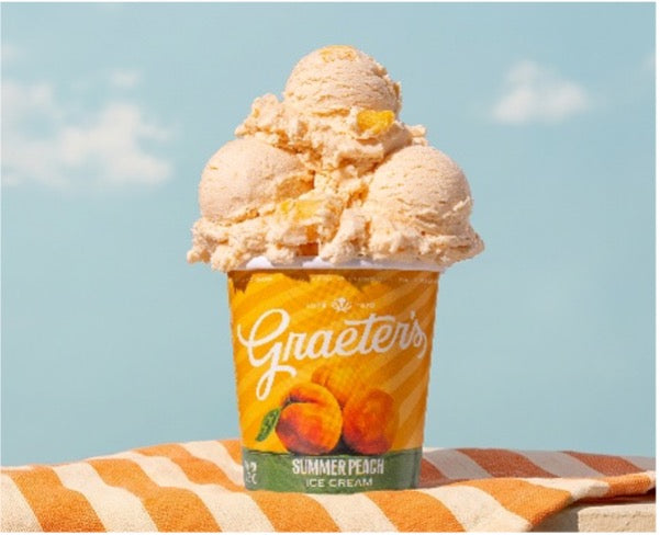 Graeter's Ice Cream Summer Peach Flavor