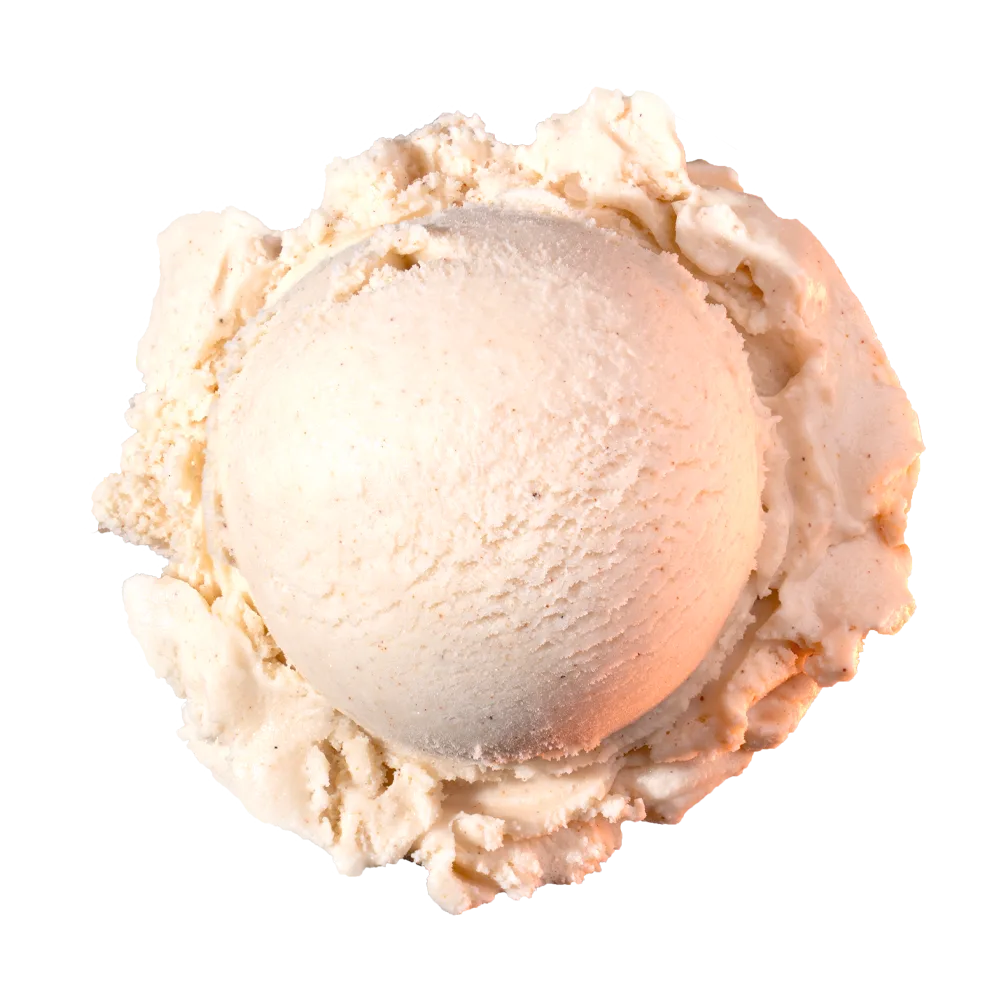 A scoop of Graeter's Cinnamon ice cream.