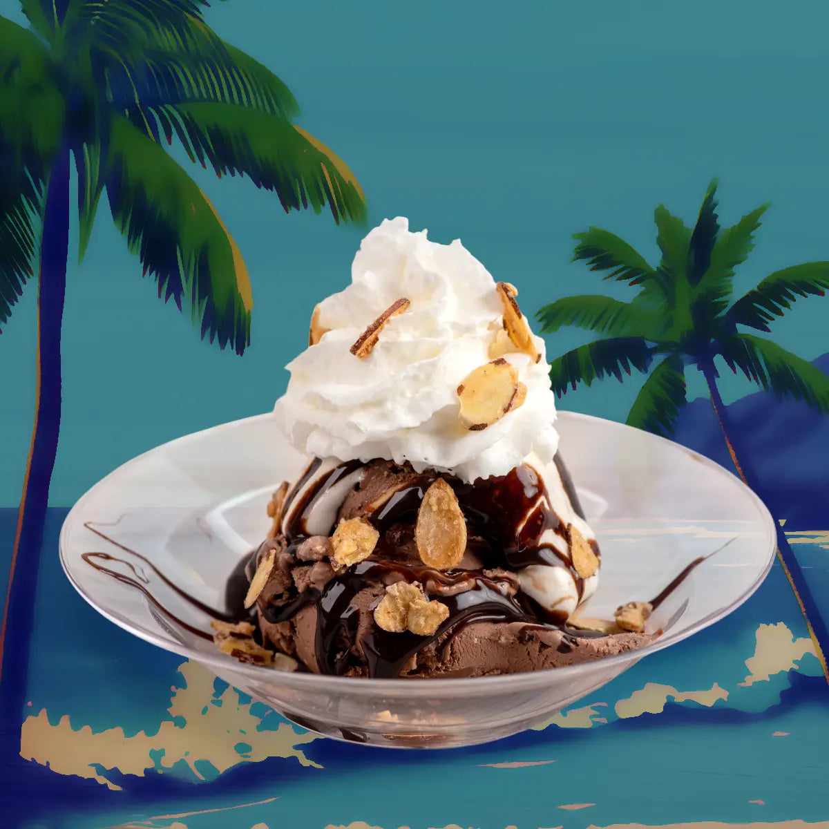 Chocolate Coconut Almond Dream Sundae