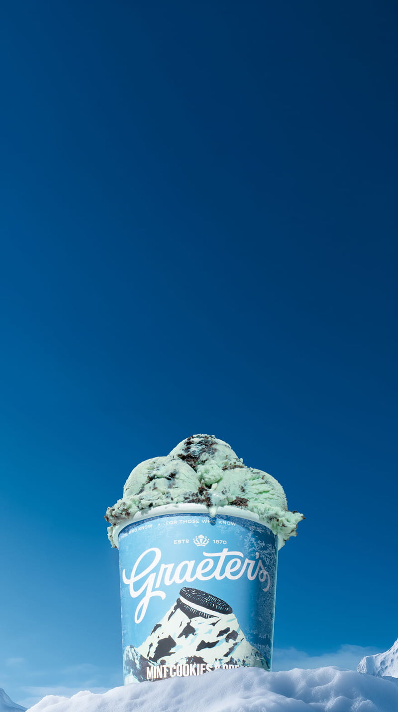 Mint Cookies & Cream on a mountain summit