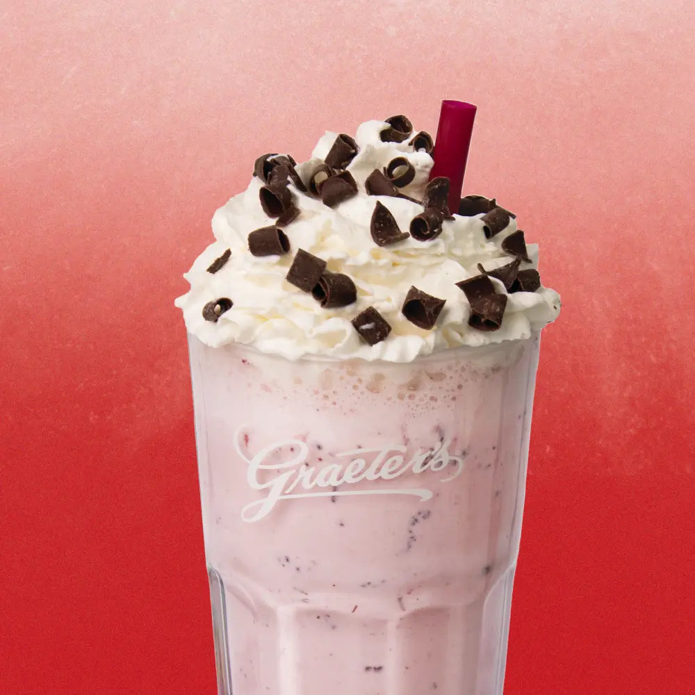 Chocolate covered strawberry milkshake