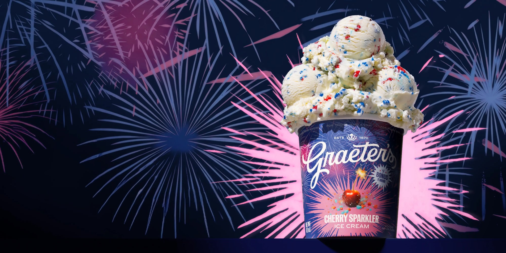 Cherry Sparkler ice cream