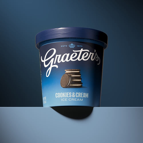 Graeter's Cookies and Cream Ice Cream Pint