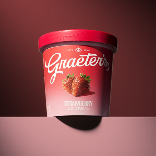 Graeter's Strawberry Ice Cream Pint