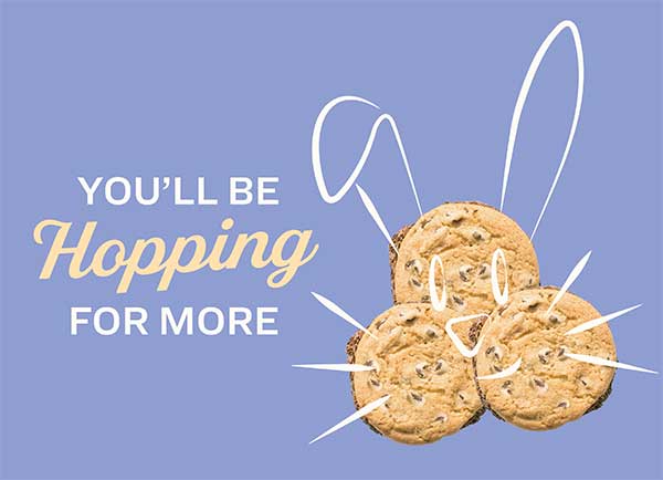 "You'll be Hopping For More" Easter Packaging