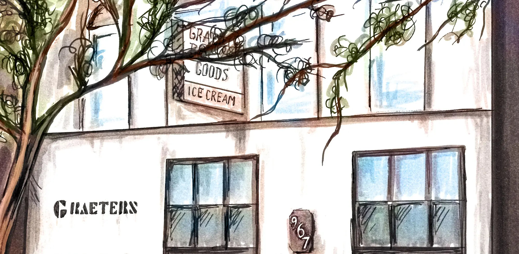 Graeter's store painting