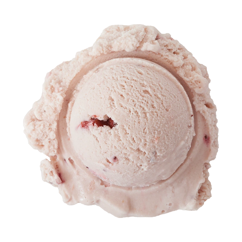 Scoop of Graeter's Oregon Strawberry ice cream
