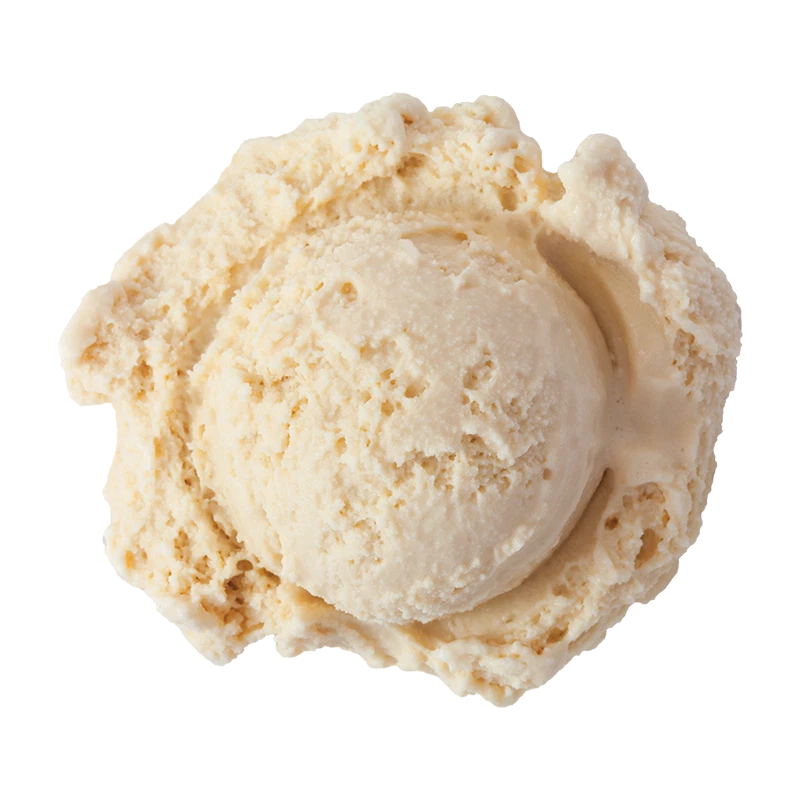 Original Salted Caramel ice cream: a single scoop of caramel colored ice cream