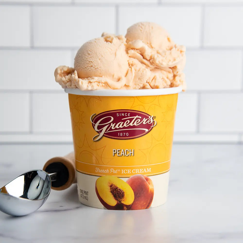 Graeter's Peach ice cream
