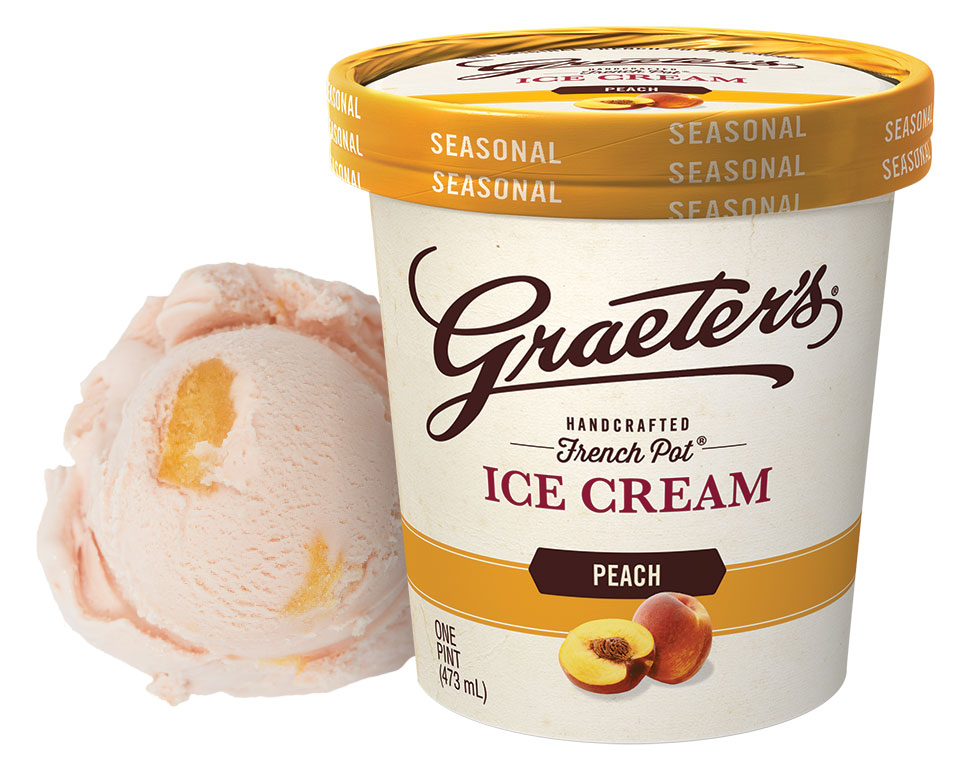 Graeter's Bulk Peach Ice Cream