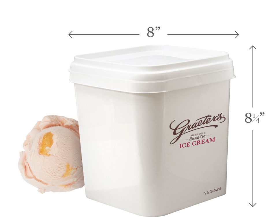 Graeter's Bulk Peach Ice Cream