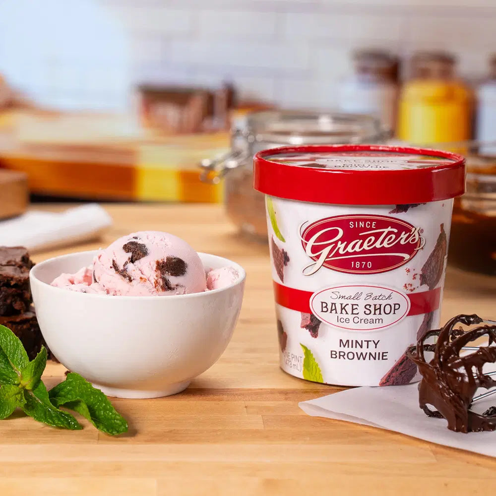 Graeter's Minty Brownie ice cream