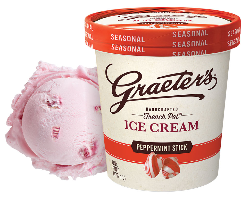 Graeter's Bulk Peppermint Stick Ice Cream