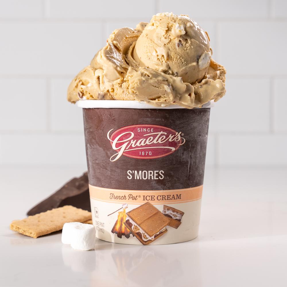 Pint of Graeter's S'mores ice cream