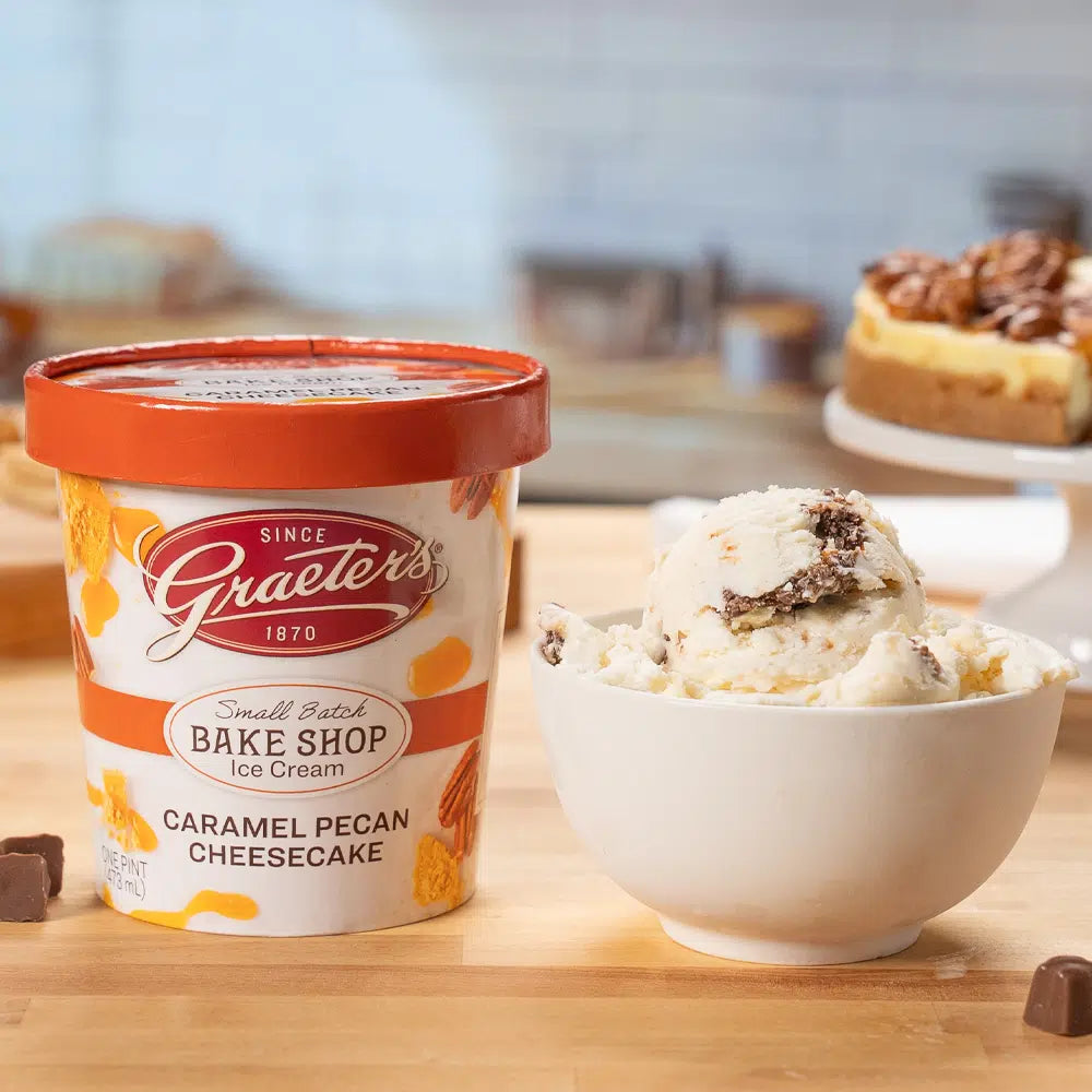 Graeter's Caramel Pecan Cheesecake ice cream