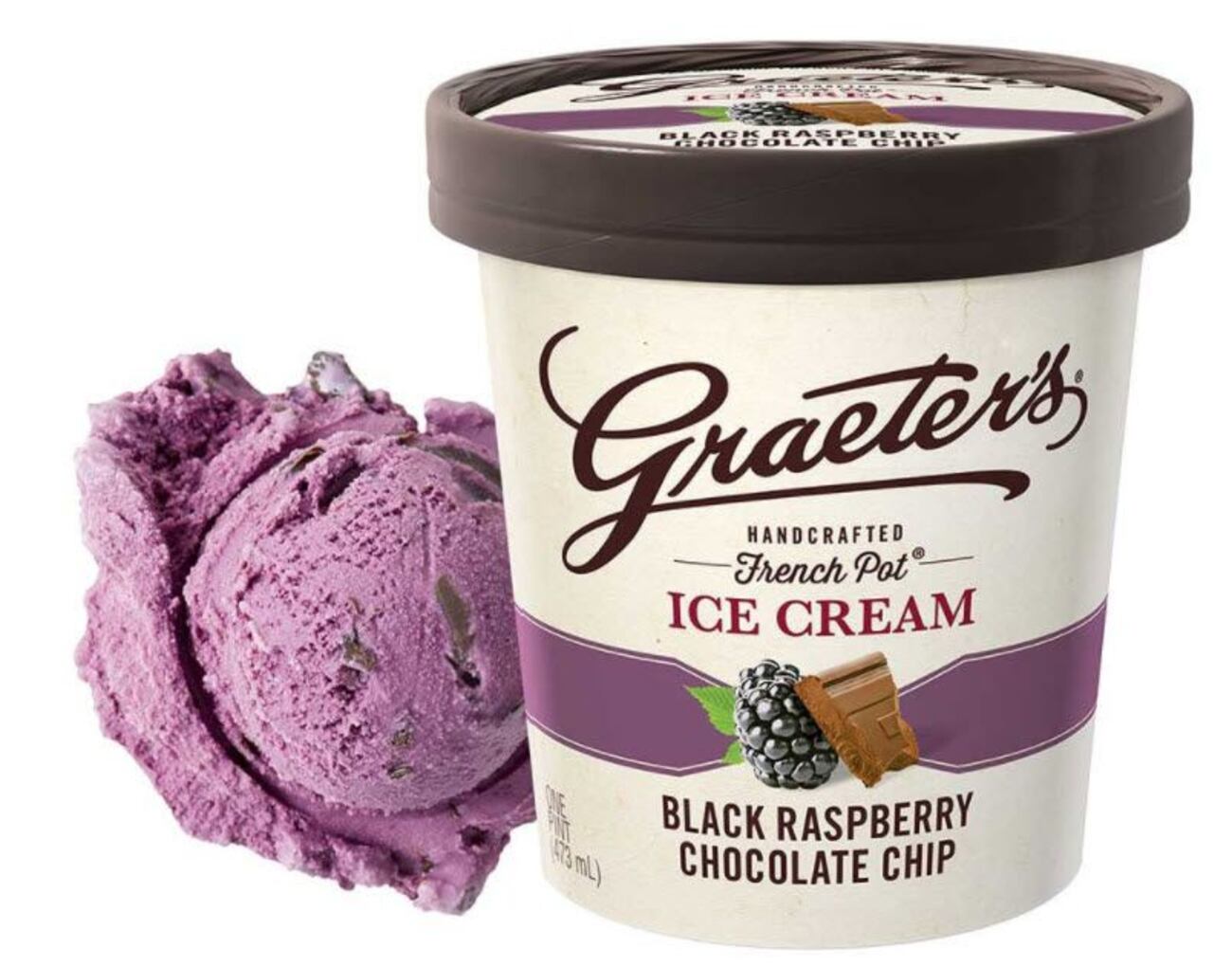 Black Raspberry Chip Ice Cream Pint