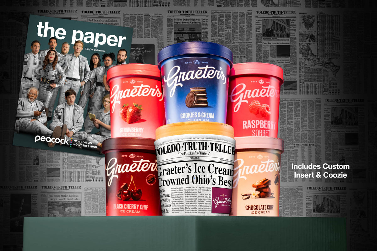Graeter's Ice Cream Bundle Celebrates Peacock's The Paper