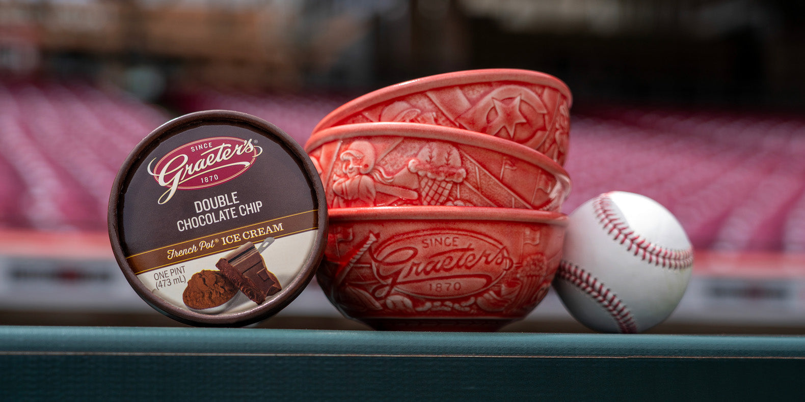 Graeter’s Celebrates National Ice Cream Month with Limited Edition Reds Community Fund Rookwood Pottery Bowl!