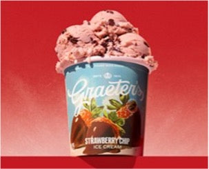 Graeter's Ice Cream Strawberry Chip Flavor Pint