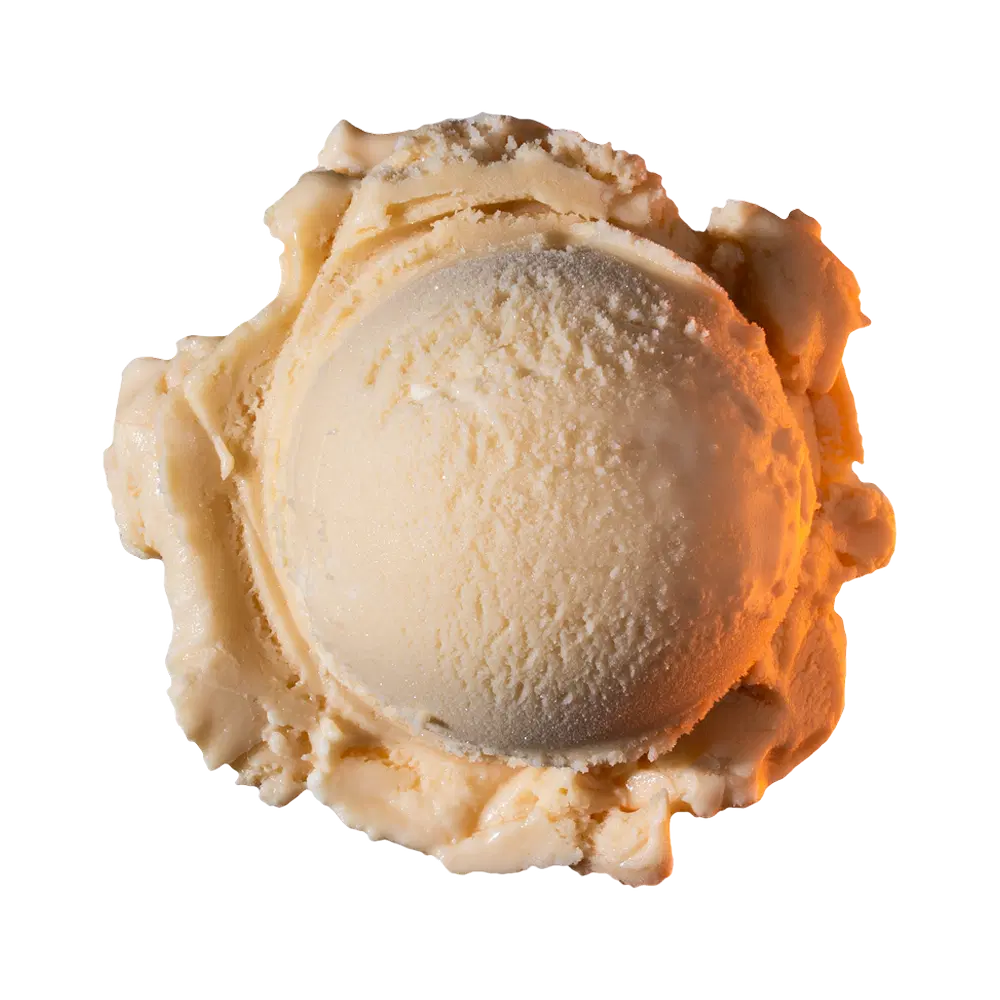 A scoop of Salted Caramel ice cream