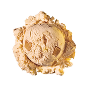 Apple Strudel - Cinnamon ice cream with baked apples, icing, and cinnamon pastry pieces.
