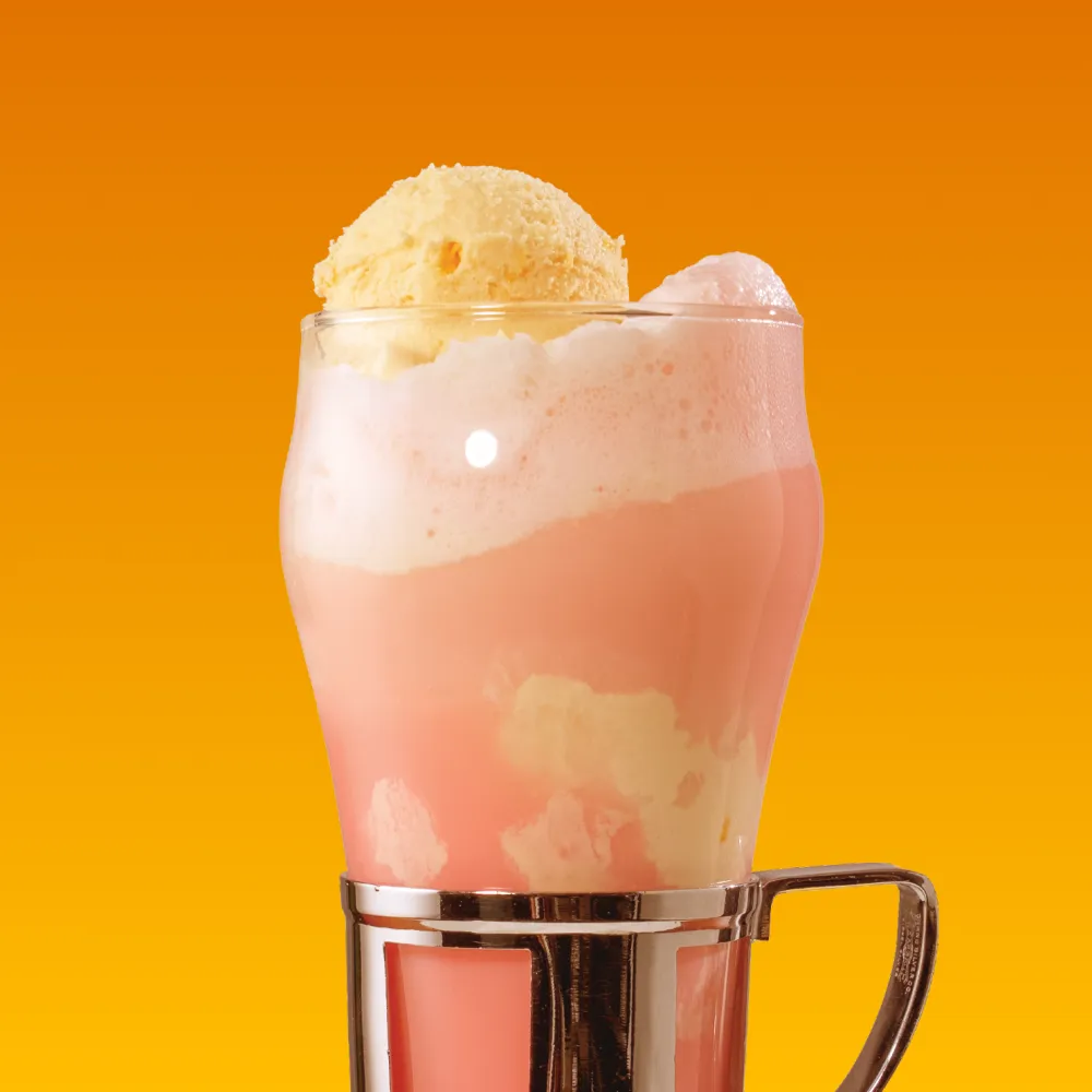 Peach Boulevard Ice Cream Sodsa