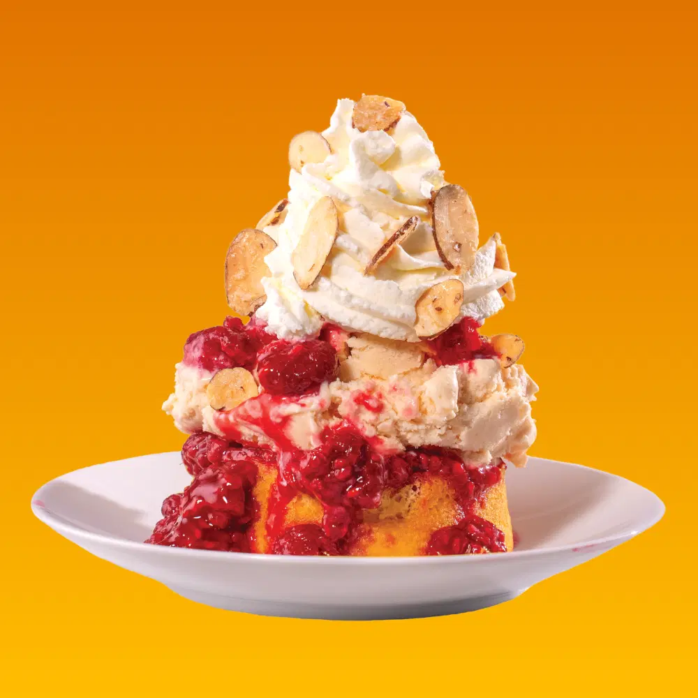 Peach Melba Sundae