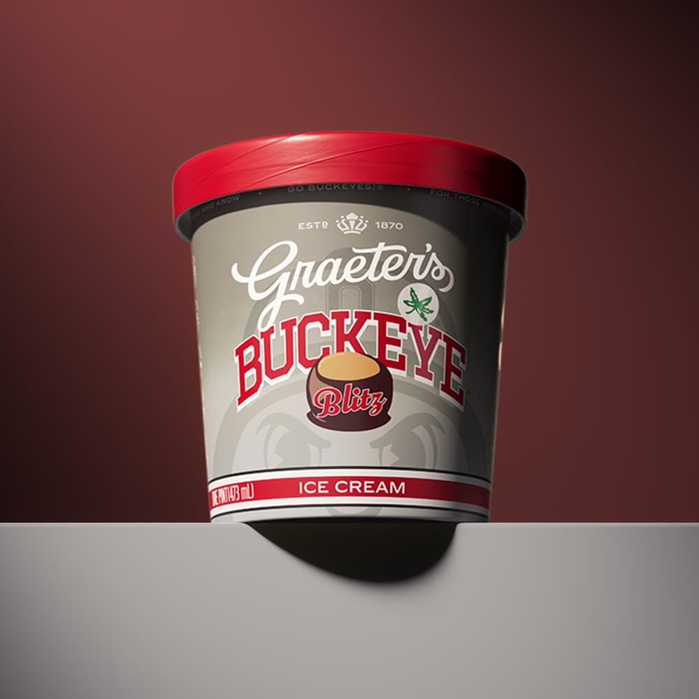 Graeter's Buckeye Blitz Ice Cream Pint