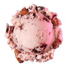 Backstretch Bourbon Cherry ice cream