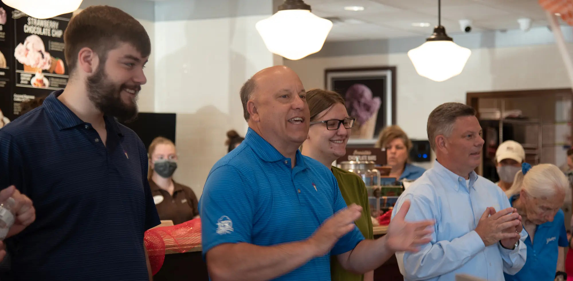Graeter's Family celebrating at a store