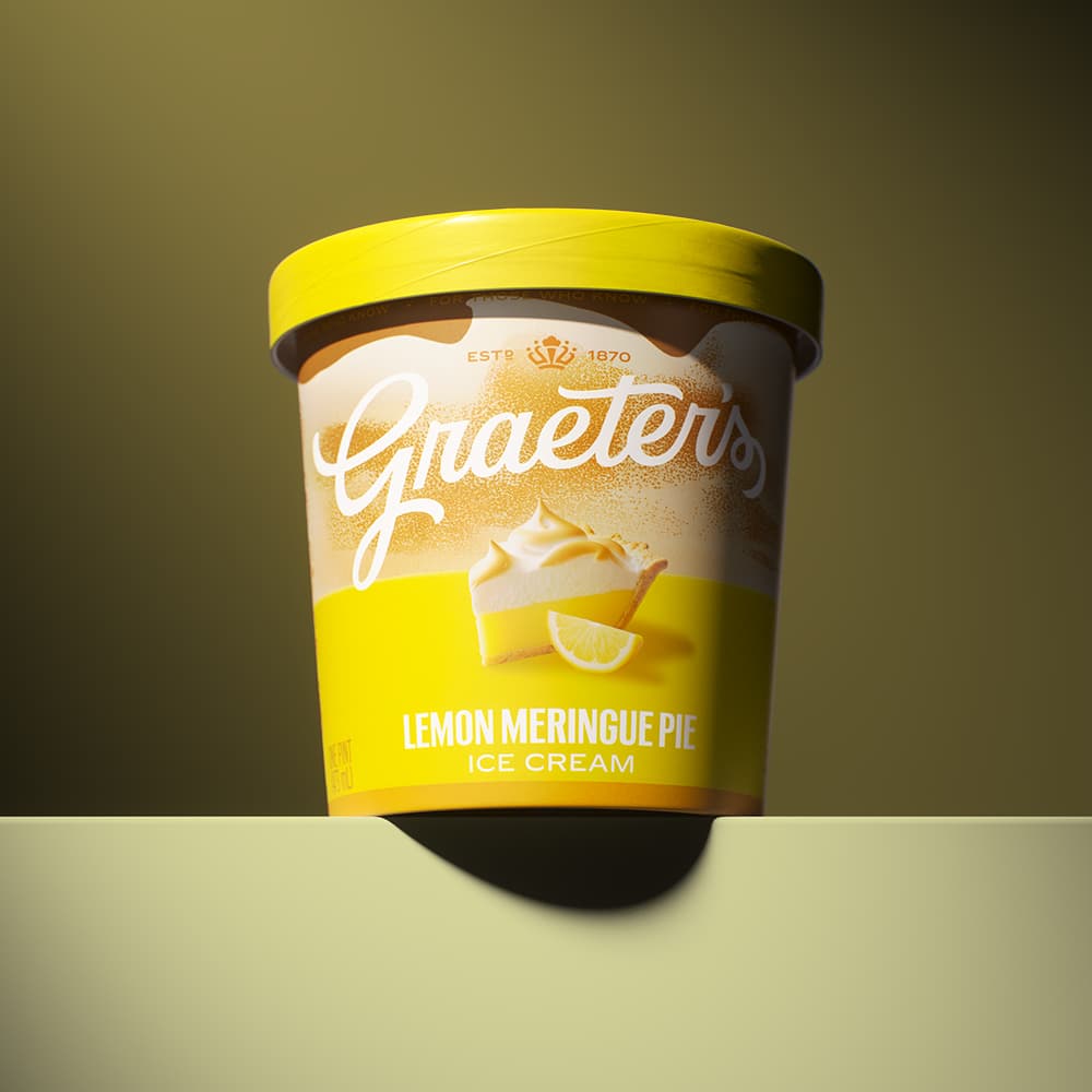 Graeter's Lemon Meringue Pie Ice Cream Pint