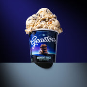 Midnight Snack - Malt flavored ice cream with chocolate covered pretzels, mini peanut butter cups, and brownies mi...