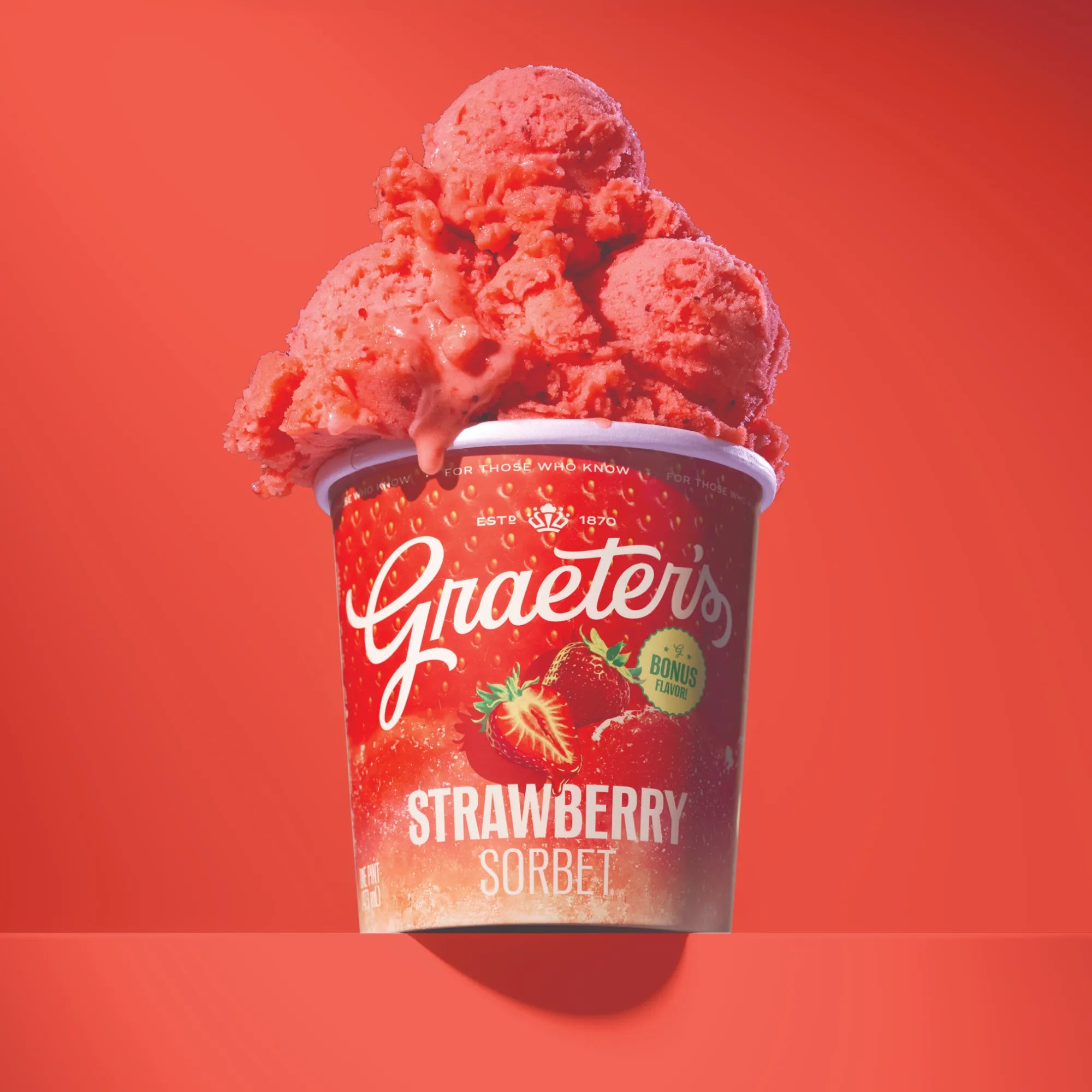Graeter's Strawberry Sorbet