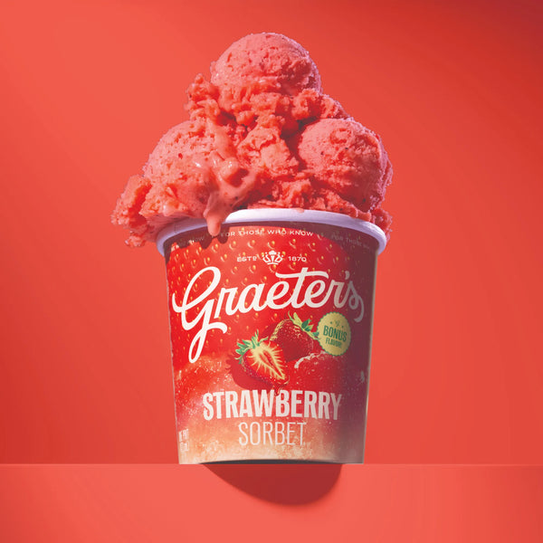Graeter's Strawberry Sorbet