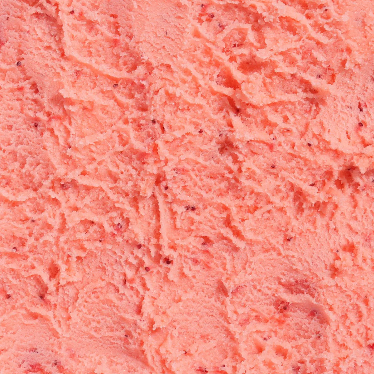 A closeup of Graeter's Strawberry Sorbet