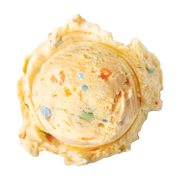 Birthday Cake - A celebratory blend of cake pieces and sprinkles in cake batter ice cream.