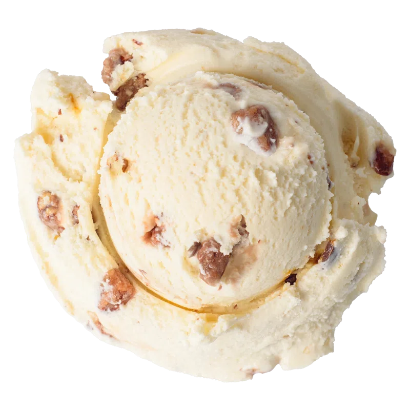 Scoop of Caramel Pecan Cheesecake ice cream