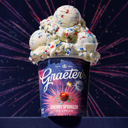 Cherry Sparkler - Wild cherry ice cream with red and blue popping candy folded through every scoop. The fizzle is r...