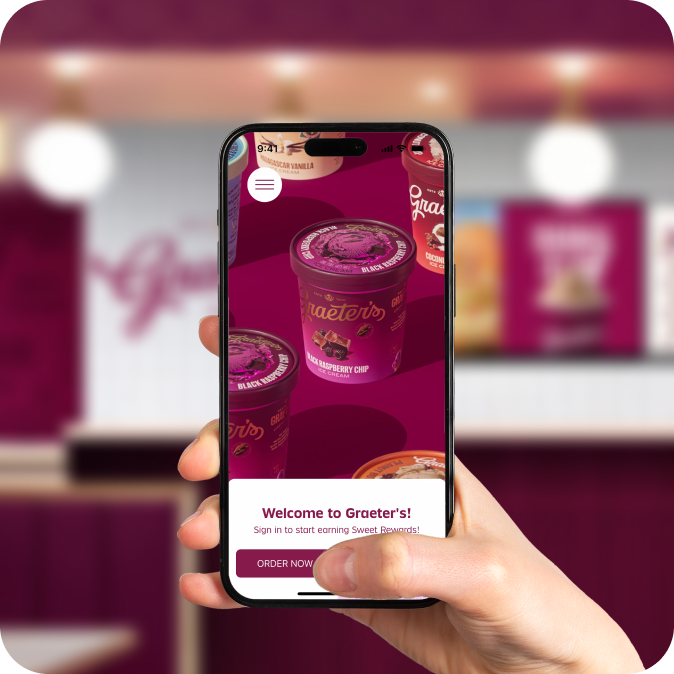 Cones For the Cure fundraiser on the Graeter's app