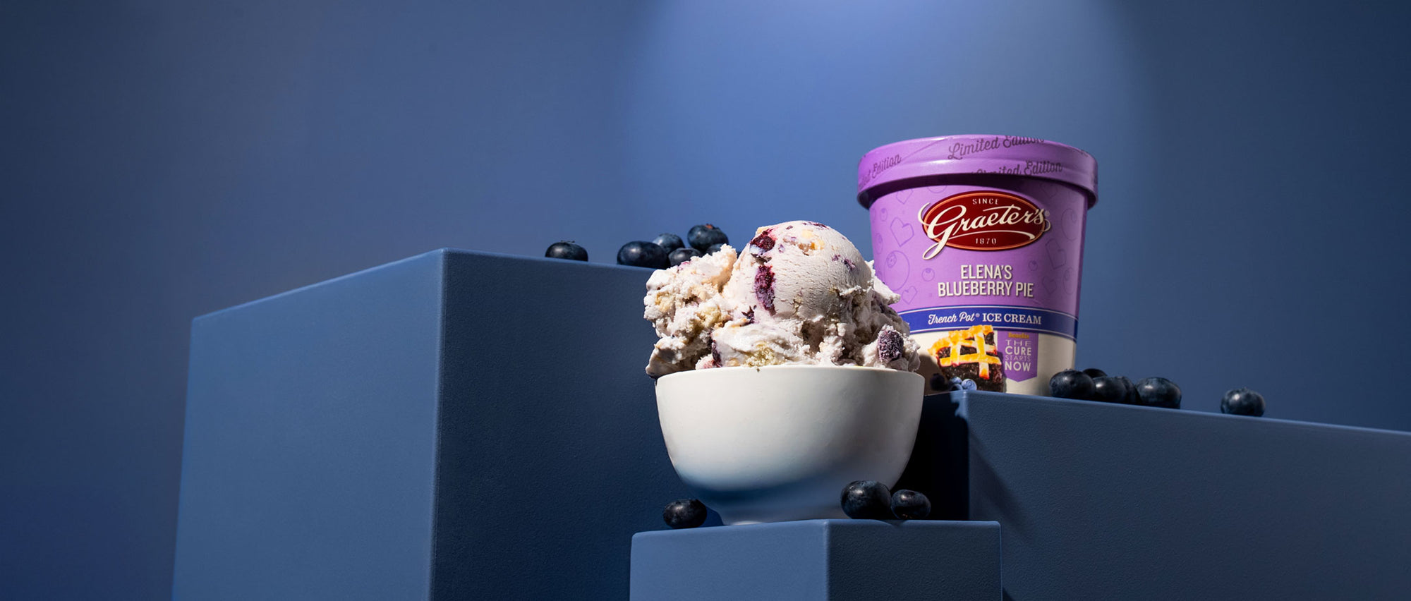 Elena's Blueberry Pie Ice Cream