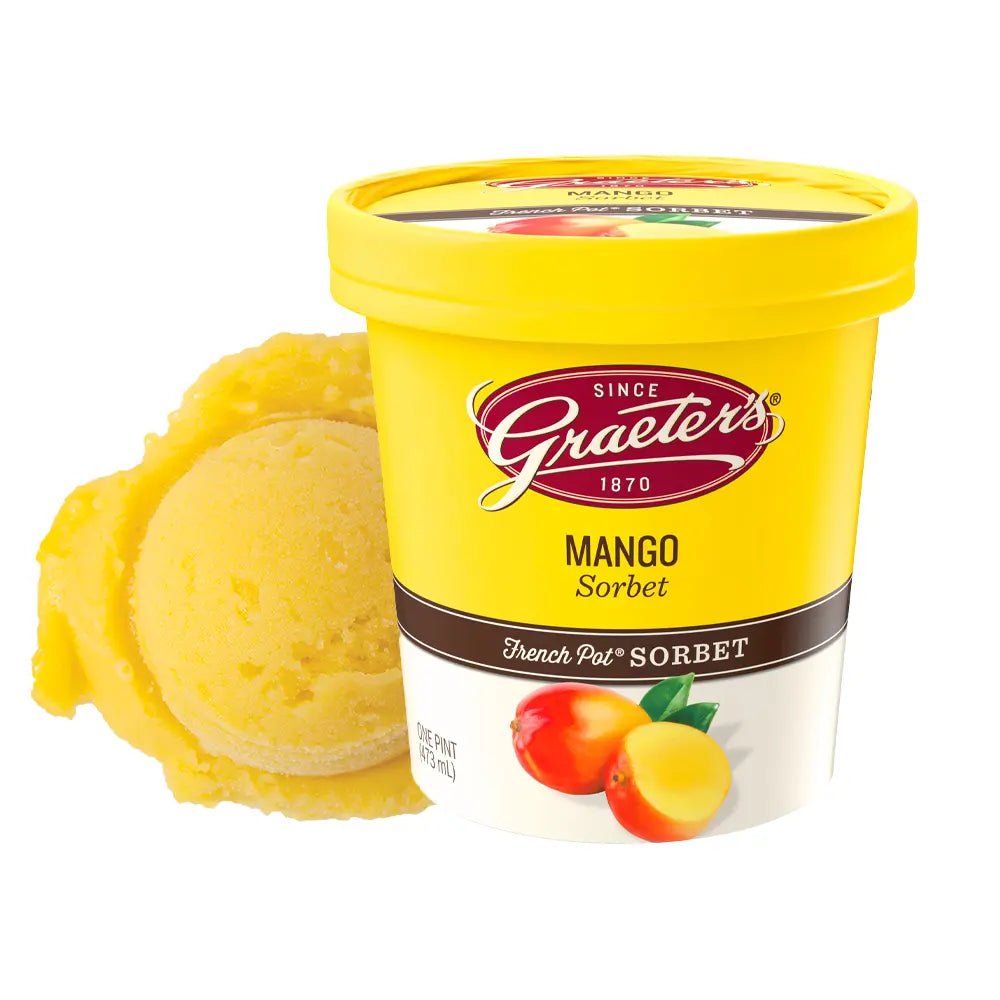 Mango sorbet pint sleeve