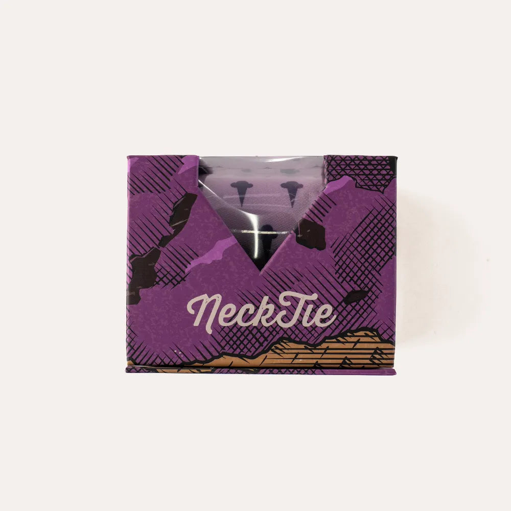 Graeter's Purple Striped Tie