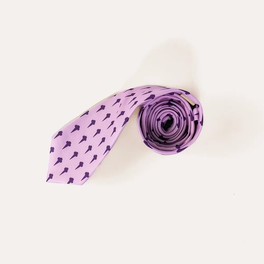 Graeter's Purple Striped Tie