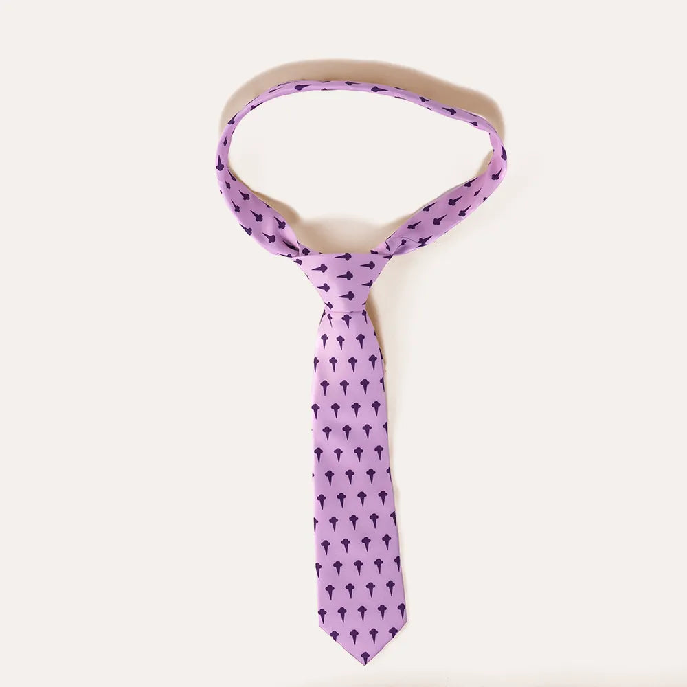 Graeter's Purple Striped Tie