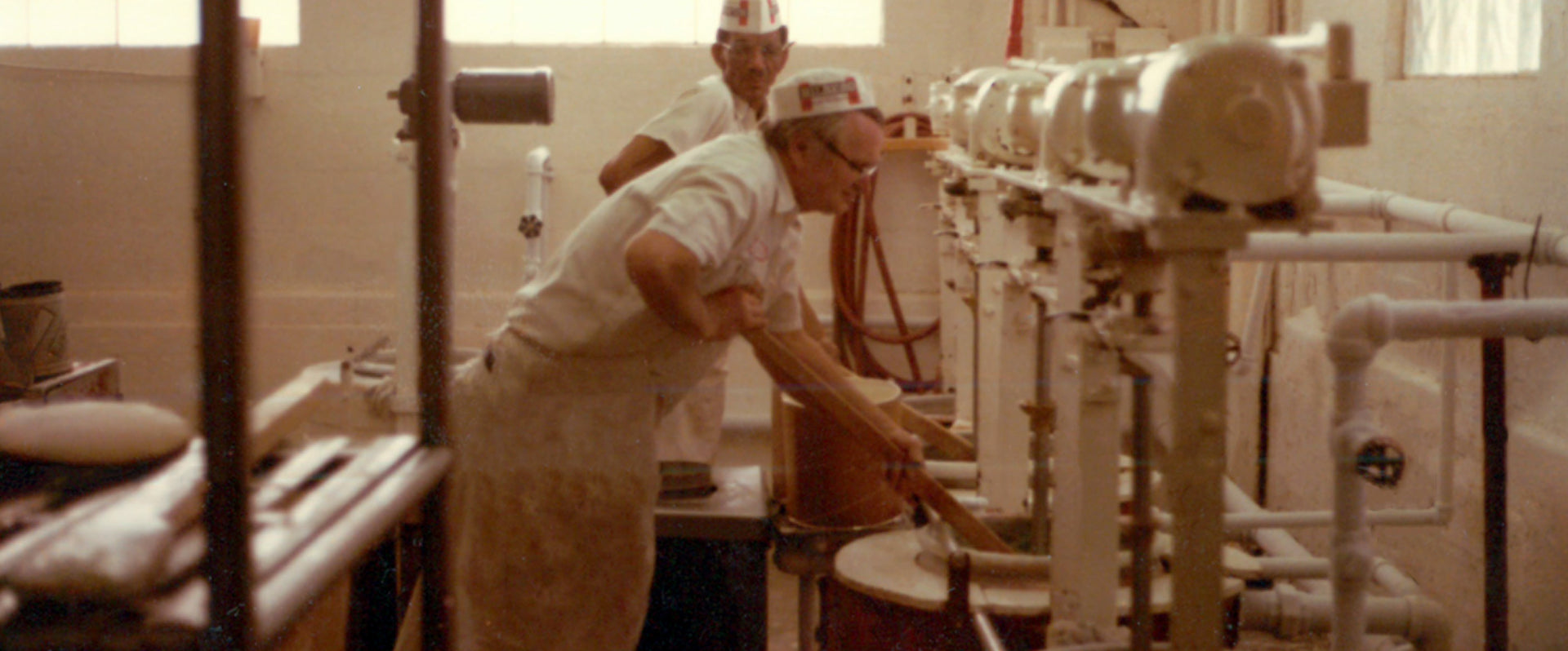 Historic Photo of Graeter's Ice Cream making process