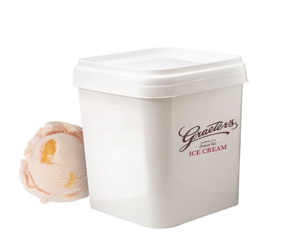 Graeter's Bulk Peach Ice Cream