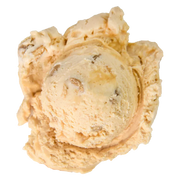 Cinnamon Sticky Bun - Cinnamon ice cream swirled with brown sugar and sticky bun dough, finished with crunchy toffee pi...