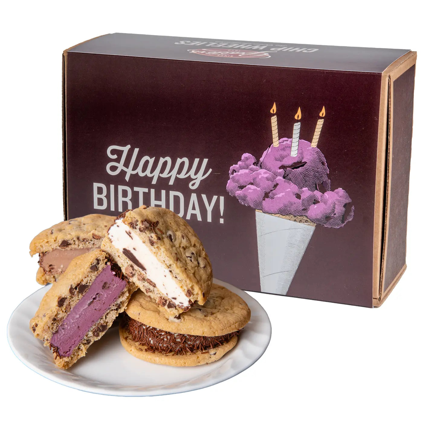 Graeter's Assorted Chocolate Chip Wheelies "Happy Birthday" Gift Box