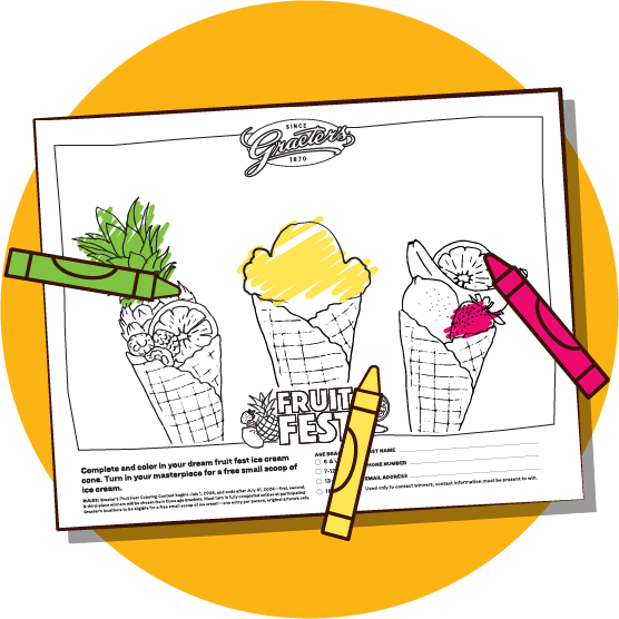 Image of Coloring Contest Sheet with Crayons