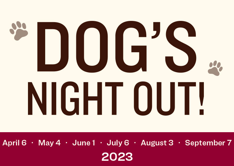 Graeter's Dog's Night Out 2022 (Apr. 1, May 6, Jul. 1, Aug 5, Sep. 2)